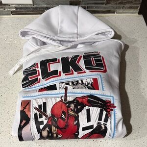 Ecko x Marvel Deadpool Comic Panel White Hoodie